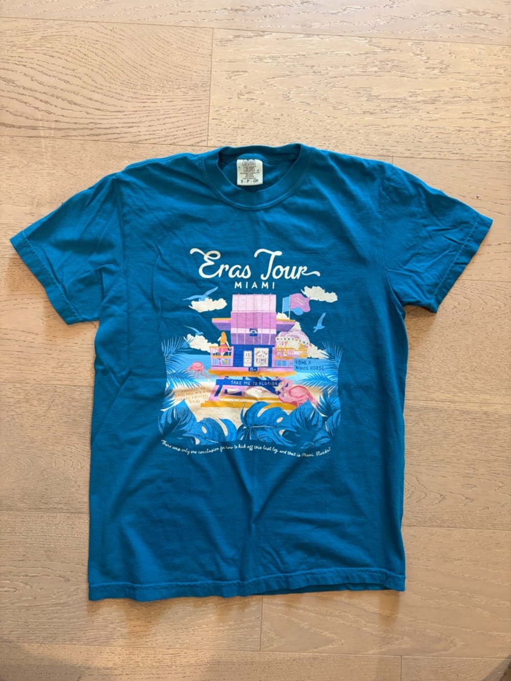 Eras Tour Miami Night 2 Custom Comfort Colors Teal Shirt